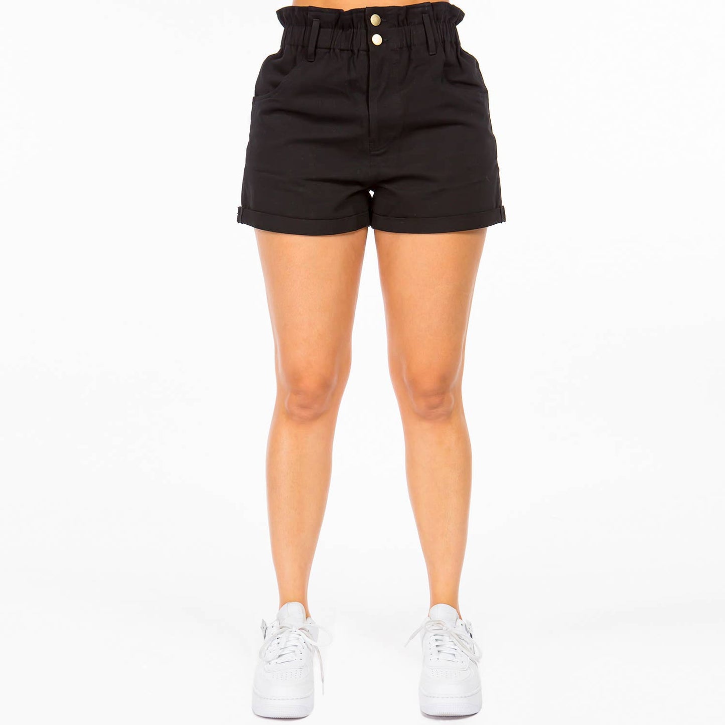 HIGH WAIST PAPER BAG SHORTS-RSS8460