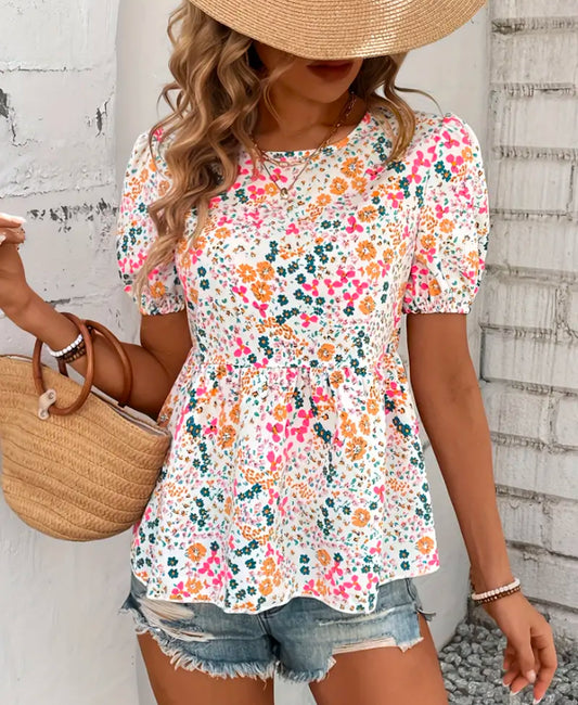 Pre-order Floral Print Blouse for Women