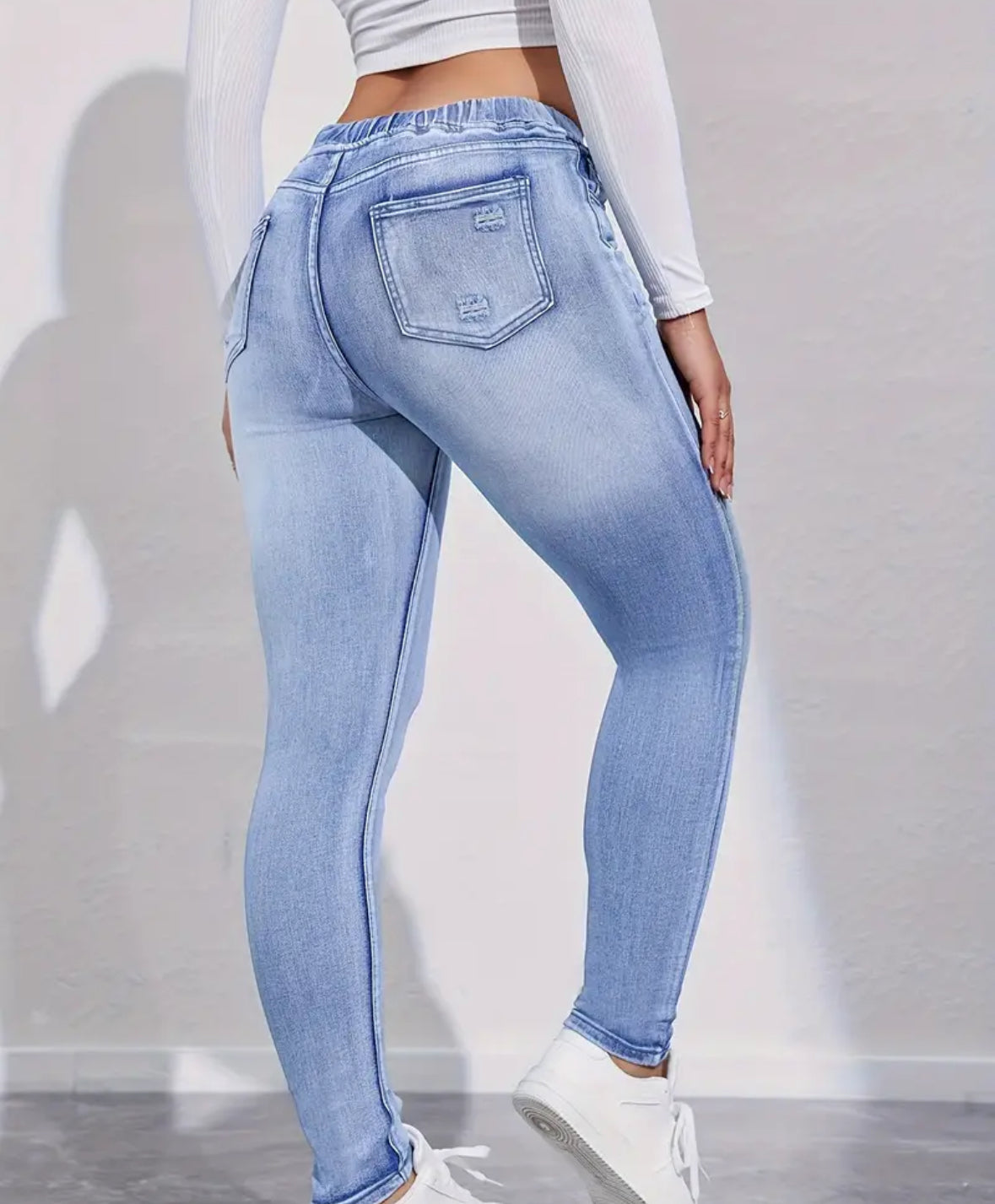 Preorder Drawstring Elastic Waistband Women’s Jeans